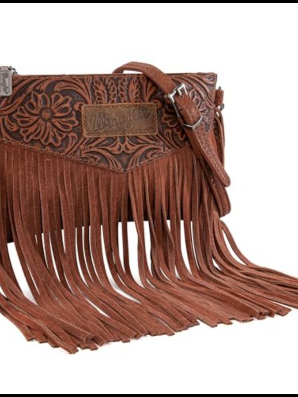 Wrangler Crossbody Small Purse Wristlet Fringe Bag Western